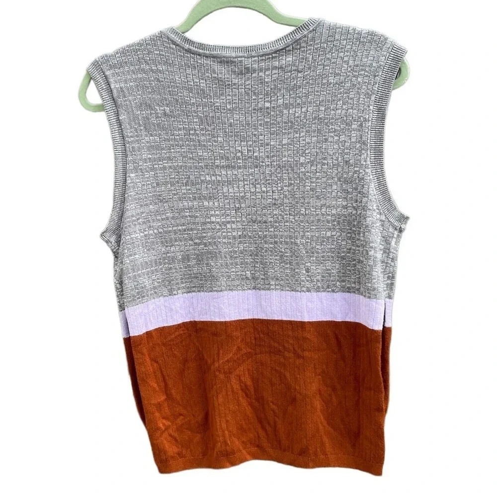 FREE PEOPLE COLORBLOCK SWEATER TANK